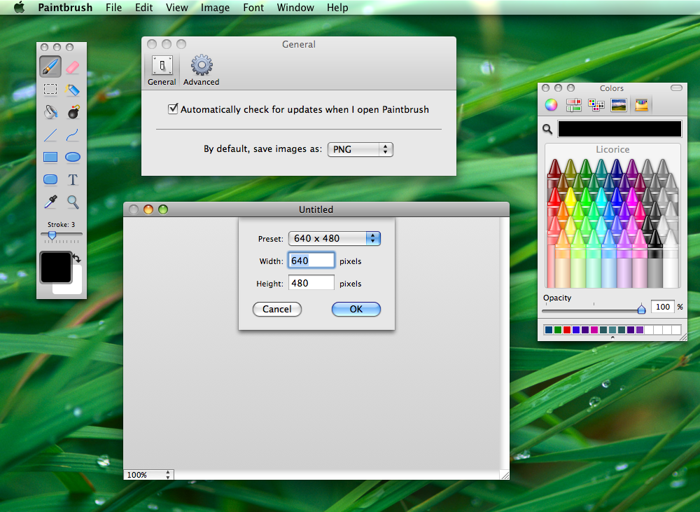 paint programs for mac os x